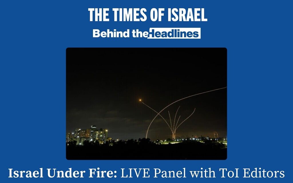 Israel under fire: Join ToI Community for live Q&A with our senior editors - Vimarsana News