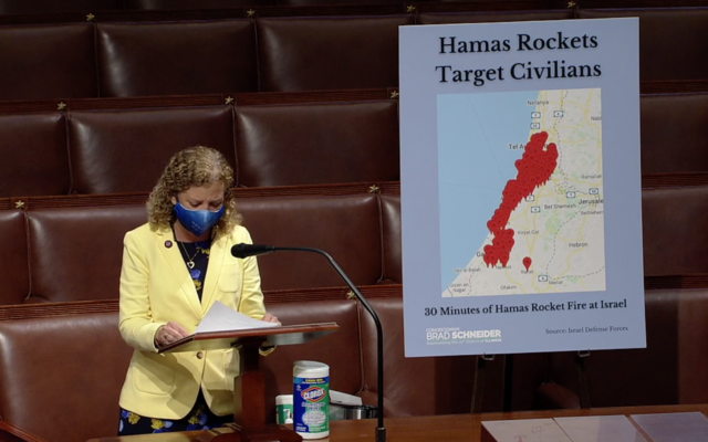 Rep. Debbie Wasserman Shultz speaks from the House Floor on May 13, 2021. (Screen capture/US House of Representatives)
