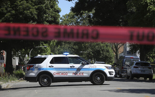 Illustrative: Police tape marks off a Chicago street as officers investigate the scene of a fatal shooting in the city's South Side on June 15, 2021. (AP Photo/ Teresa Crawford/File)
