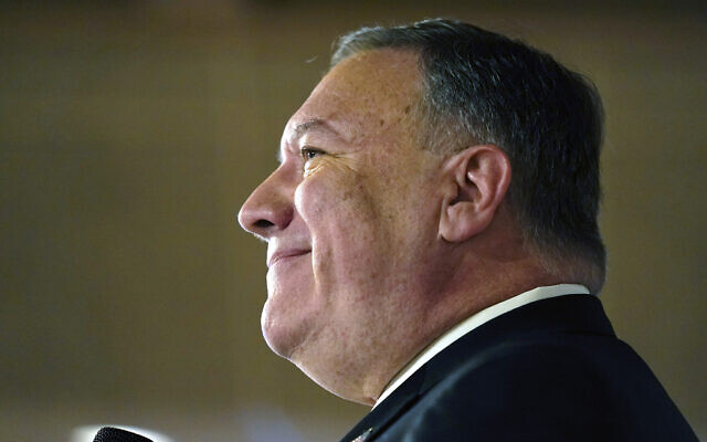 In this March 26, 2021 file photo, former Secretary of State Mike Pompeo speaks at the West Side Conservative Club, in Urbandale, Iowa. (AP Photo/Charlie Neibergall)