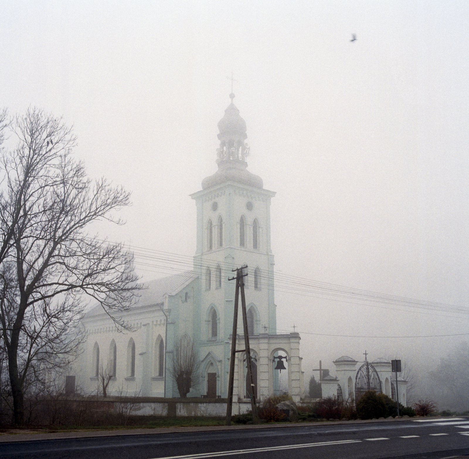Church where prisoners were kept overnight near the Chelmno death camp, photo taken in 2015. (Marc Wilson)