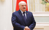 Belarus President Alexander Lukashenko speaks during an award ceremony in Minsk, Belarus, on July 2, 2021. (Vladimir Martsul/BelTA Pool Photo via AP)