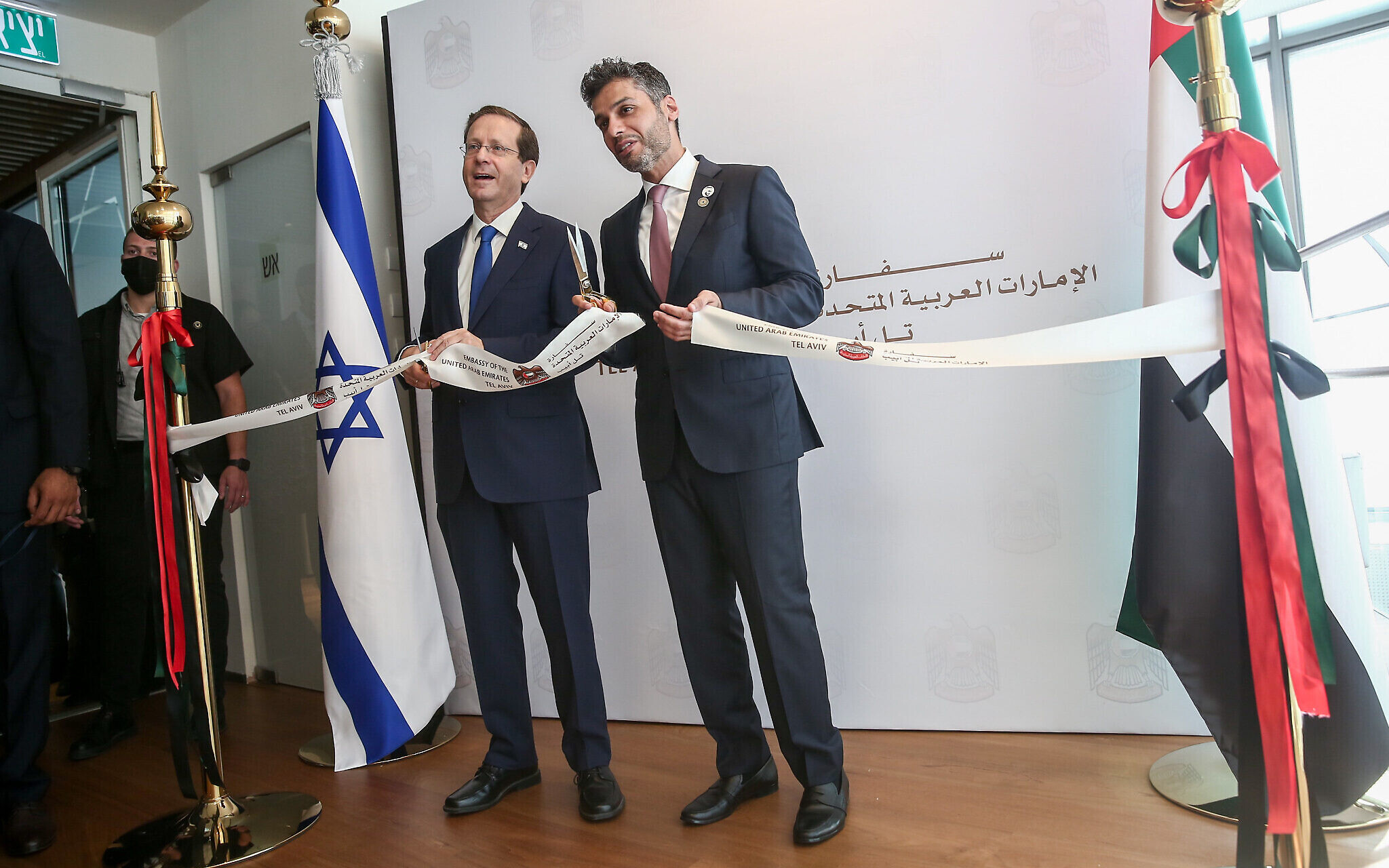 Just The Beginning Uae Opens Tel Aviv Embassy As Sides Hail Ties The Times Of Israel