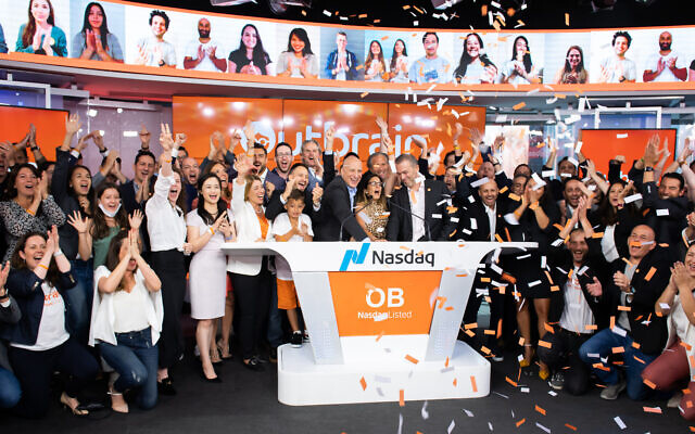 Outbrain launches its initial public offering on the NASDAQ on July 23, 2021 in New York City (Noam Galai).