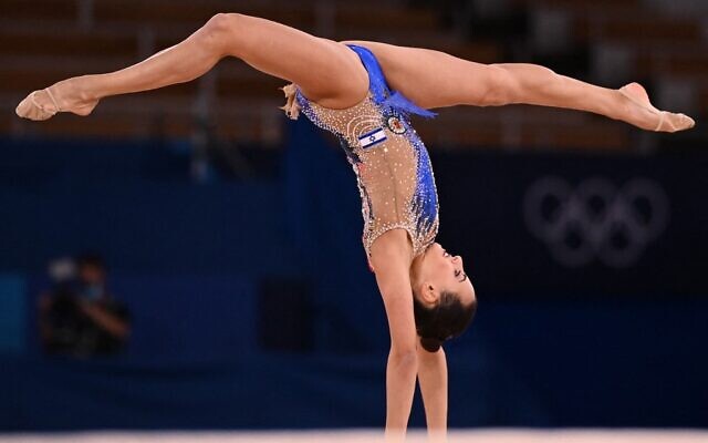 Israeli rhythmic gymnast Ashram in lead after three routines at Olympic  final | The Times of Israel