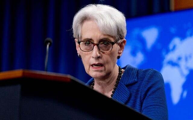 US Deputy Secretary of State Wendy Sherman speaks on the situation in Afghanistan at the State Department in Washington, DC, on August 18, 2021. (Andrew Harnik / POOL / AFP)