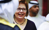 Then-US ambassador to the UAE Barbara Leaf. (Tech. Sgt. Anthony Nelson Jr./US Air Force)