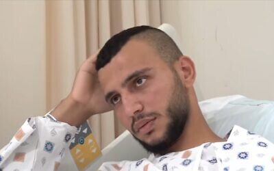 Ahmed Salima, 20, describes being attacked recently by a group of young Jewish men in Jerusalem. (Screenshot/ Kan)