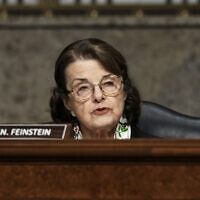 Sen. Dianne Feinstein speaks during a Senate Committee on Homeland Security and Governmental Affairs and Senate Committee on Rules and Administration joint hearing on March 3, 2021, examining the January 6 attack on the US Capitol in Washington, DC.(Greg Nash/Pool Photo via AP)