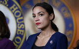 Democratic Rep. Alexandria Ocasio-Cortez of New York attends a news conference at the US Capitol in Washington, DC, on June 16, 2021. (AP/J. Scott Applewhite, File)
