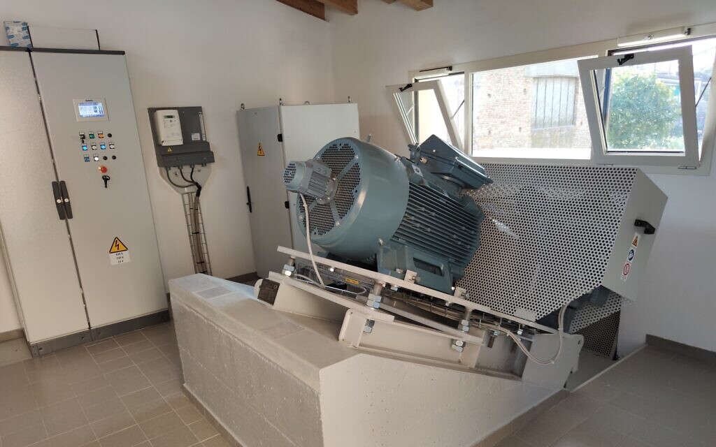 The hydroelectric generator in the San Giuseppe mill in Canneto sull'Oglio, northern Italy. (Courtesy)