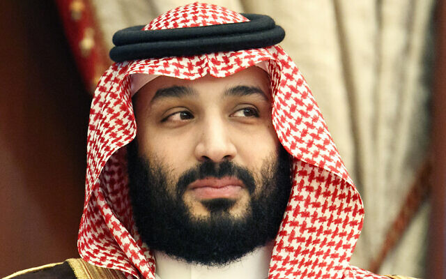 Saudi Arabia's Crown Prince Mohammed at Al Salam Palace in Jeddah, Saudi Arabia, June 24, 2019. (AP Photo/Jacquelyn Martin, Pool, File)