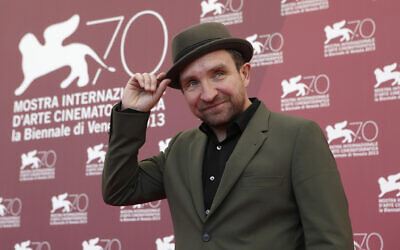Actor Eddie Marsan poses for photographers during the 70th edition of the Venice Film Festival, in Italy, on September 3, 2013. (AP Photo/David Azia)