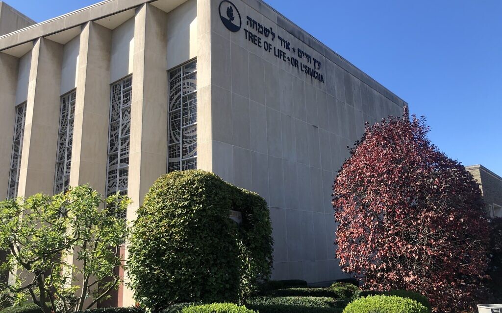 Exterior of the Tree of Life synagogue in Pittsburgh, 2020. (Danielle Ziri)