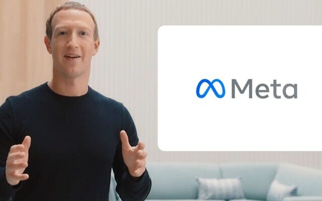 Facebook CEO Mark Zuckerberg announcing that the company will change its name to Meta, on October 28, 2021. (Screenshot)
