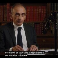 eric zemmour the times of israel