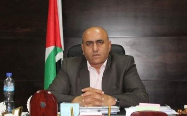 Akram Rajoub, who serves as Palestinian Authority President Mahmoud Abbas's Jenin governor. (WAFA)
