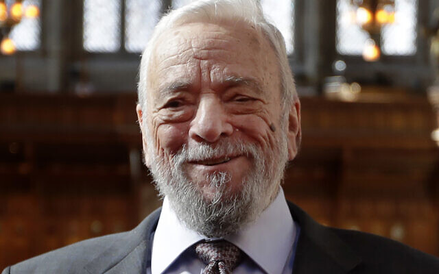 Composer and lyricist Stephen Sondheim poses after being awarded the Freedom of the City of London at a ceremony at the Guildhall in London, on Sept. 27, 2018. Sondheim, the songwriter who reshaped the American musical theater in the second half of the 20th century, has died at age 91 on Nov. 26, 2021, at his home in Roxbury, Conn. (AP Photo/Kirsty Wigglesworth, File)