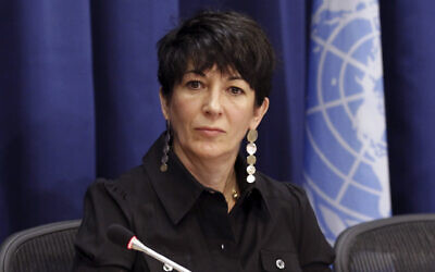 Ghislaine Maxwell, founder of the TerraMar Project, attends a press conference on the Issue of Oceans in Sustainable Development Goals, at United Nations headquarters, June 25, 2013. (United Nations Photo/Rick Bajornas via AP, File)