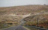File: A view of Route 60 in the South Hebron Hills in the West Bank, April 2014 (Hadas Parush/Flash90)