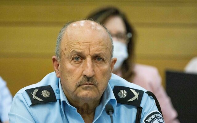 Israel Police commander Jamal Hakrush attends a Public Security Committee meeting at the Knesset in Jerusalem on November 8, 2021. (Yonatan Sindel/Flash90)