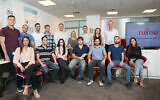 The team at the Fujitsu Cybersecurity Center of Excellence at Ben-Gurion University, November 2021. (Shay Shmueli)
