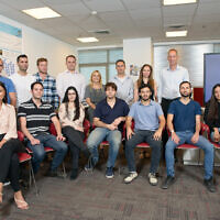 The team at the Fujitsu Cybersecurity Center of Excellence at Ben-Gurion University, November 2021. (Shay Shmueli)