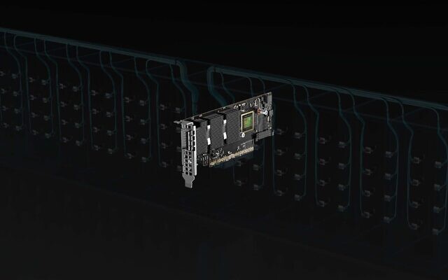 Nvidia's Quantum 2 adapter, developed in Israel. (Nvidia)