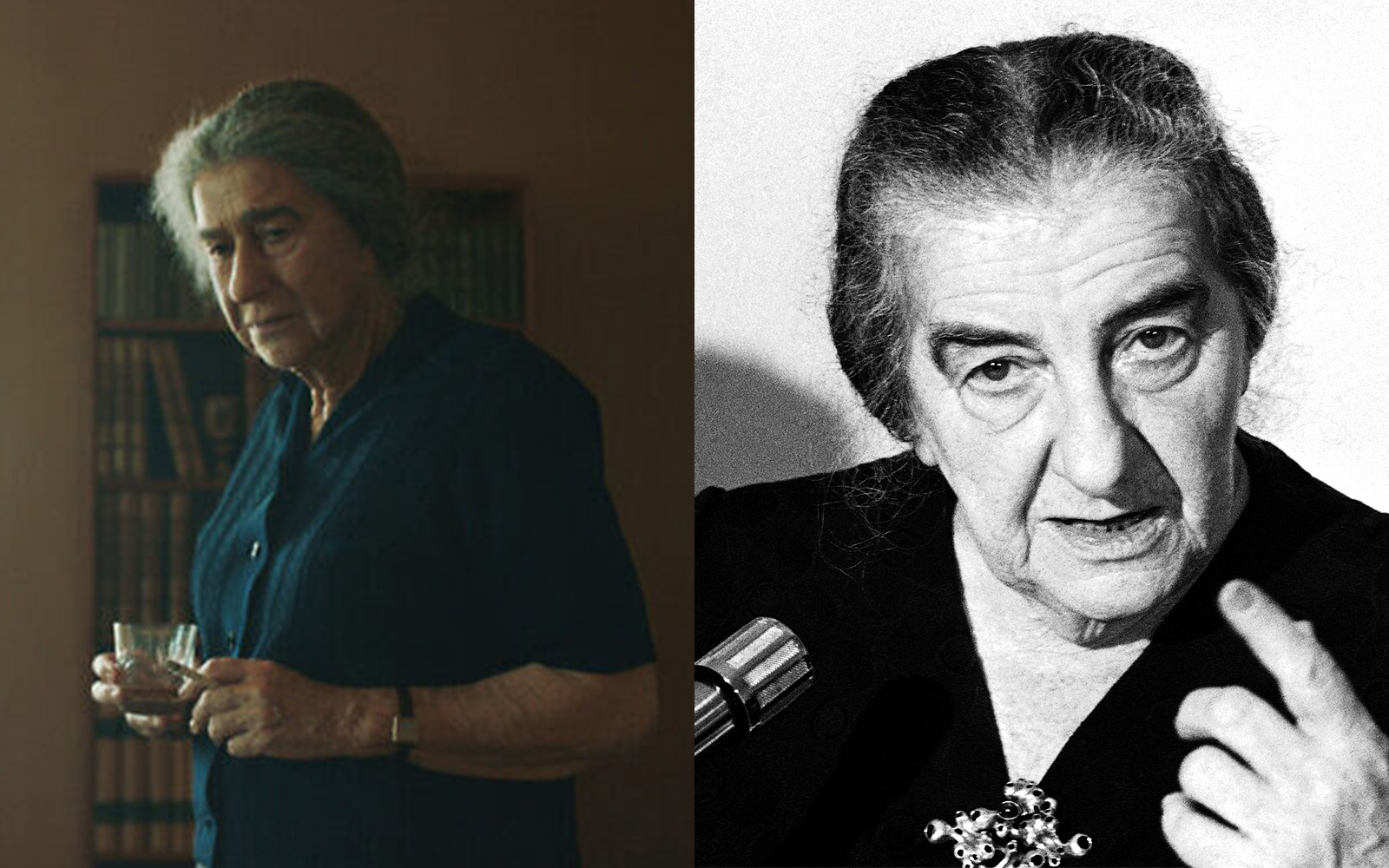Helen Mirren plays Golda Meir in a new film. The two are also