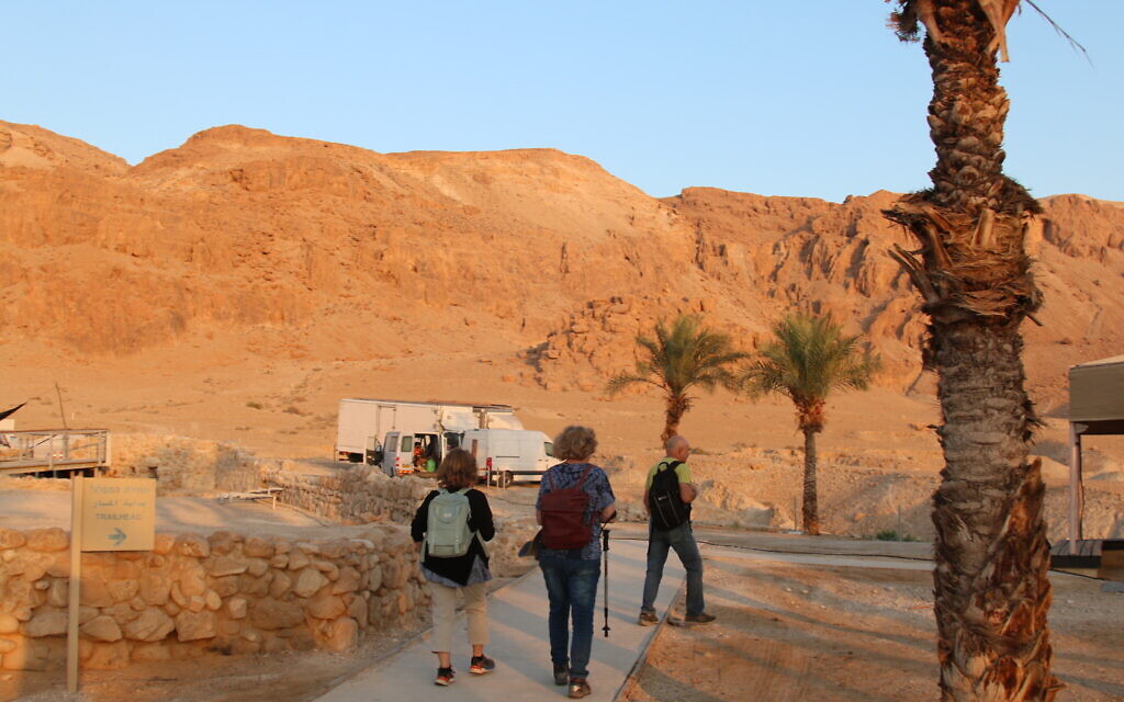 Qumran National Park at sunrise. (Shmuel Bar-Am)