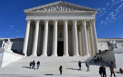 The US Supreme Court in Washington, DC, on December 4, 2021. (Daniel Slim/AFP)
