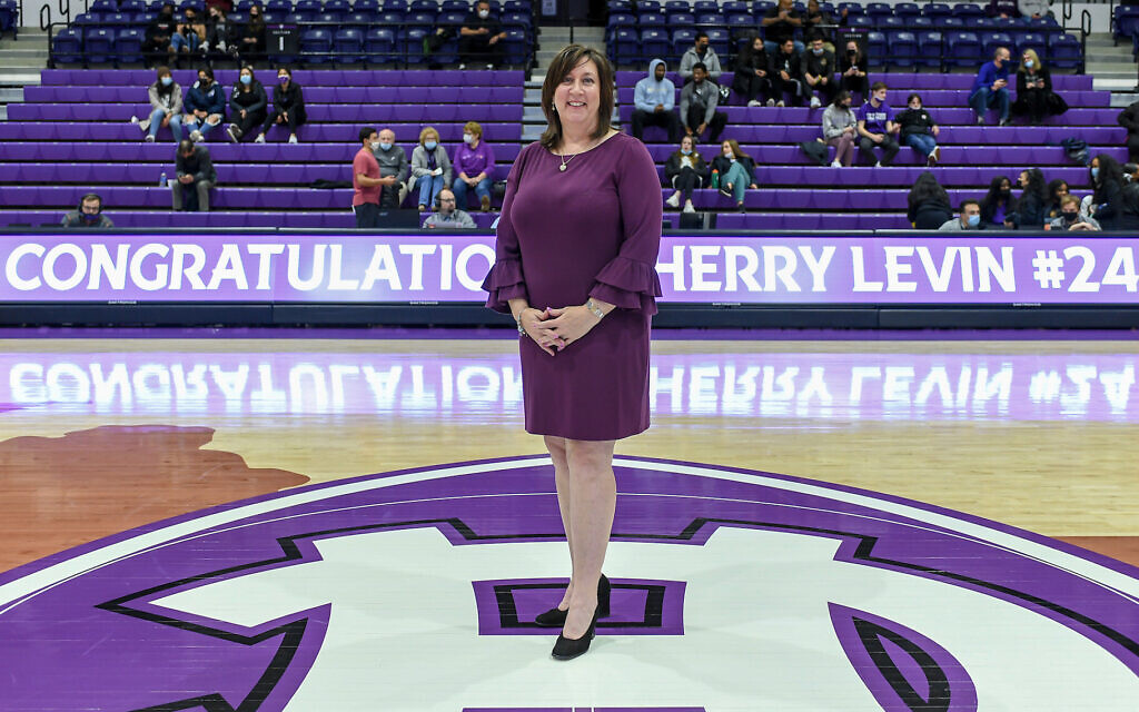 Former Holy Cross standout basketball star Sherry Levin was recently honored by her alma mater. (Holy Cross/ via JTA)