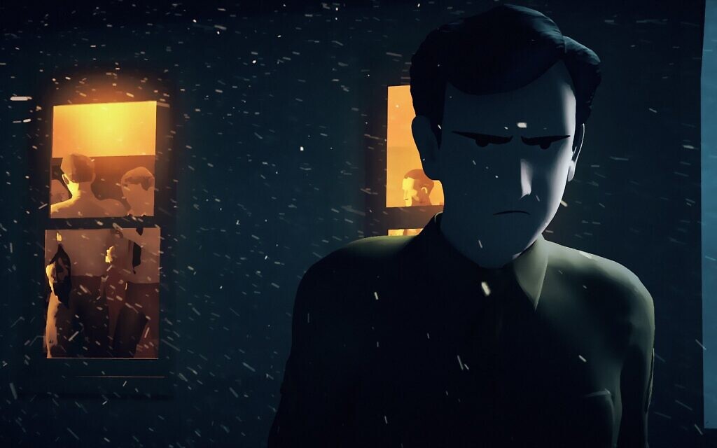 A still from the new Netflix animated documentary 'Camp Confidential: America’s Secret Nazis.' (Courtesy of Netflix)