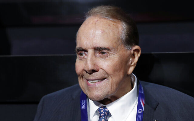 Political icon and 1996 Republican presidential nominee then-senator Bob Dole is seen at the Republican National Convention in Cleveland, July 18, 2016. (AP Photo/Carolyn Kaster/File)