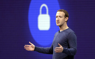 Facebook CEO Mark Zuckerberg delivers the keynote speech at F8, Facebook's developer conference, in San Jose, California, May 1, 2018. (AP Photo/Marcio Jose Sanchez, File)