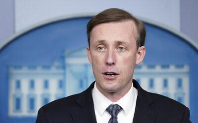 US national security adviser Jake Sullivan speaks during the daily briefing at the White House in Washington, December 7, 2021. (AP Photo/Susan Walsh)
