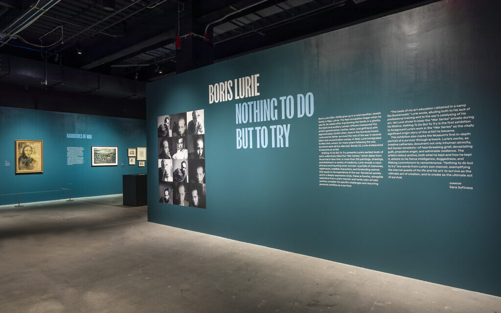 'Boris Lurie: Nothing To Do But To Try,' at the Museum of Jewish Heritage in New York City. (Courtesy)