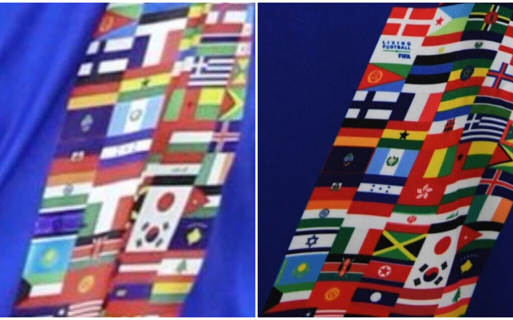 Saudi soccer participant appears to deface Israeli flag on FIFA Legends uniform