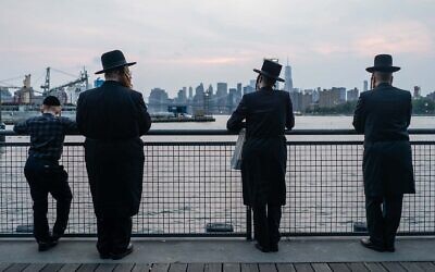Illustrative: Ultra-Orthodox Jews in Brooklyn, New York City, September 14, 2021. (Luke Tress/Flash90)