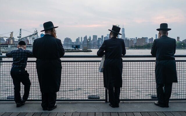 Illustrative: Ultra-Orthodox Jews in the Williamsburg neighborhood of Brooklyn, New York City, September 14, 2021. (Luke Tress/Flash90)