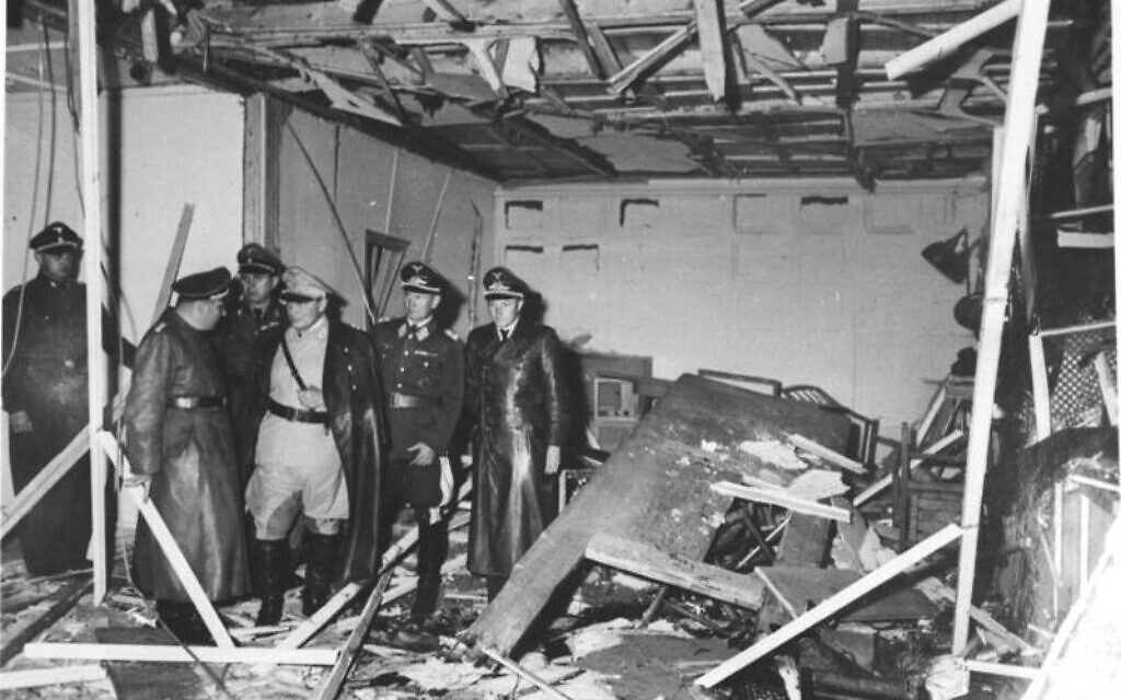 Hitler's Wolf's Lair after the bomb intended to kill him exploded, July 20, 1944. (Wikimedia commons/ Bundesarchiv bild)