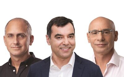 From left: First Digital Bank CEO Gal Bar Dea, founder Amnon Shashua and chairman Shuki Oren. (Yanai Yechiel and Yonatan Hefner)
