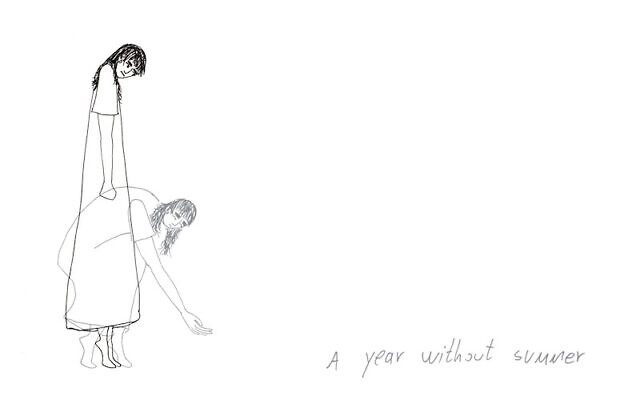 From 'A Year Without Summer', the illustrated book that is the third part in the trilogy created by Ella Rothschild that includes a dance work, website and illustrated book, created for the Batsheva Dance Company in 2021 (Courtesy Ella Rothschild)