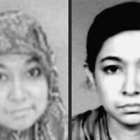 This Federal Bureau of Investigation handout image shows undated images of a woman identified as Aafia Siddiqui (FBI)