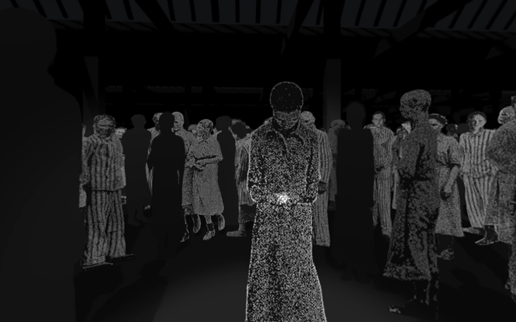 A scene from 'A Promise Kept,' one of the films showing at the virtual reality exhibition 'The Journey Back' at the Illinois Holocaust Museum in Chicago. (Courtesy)