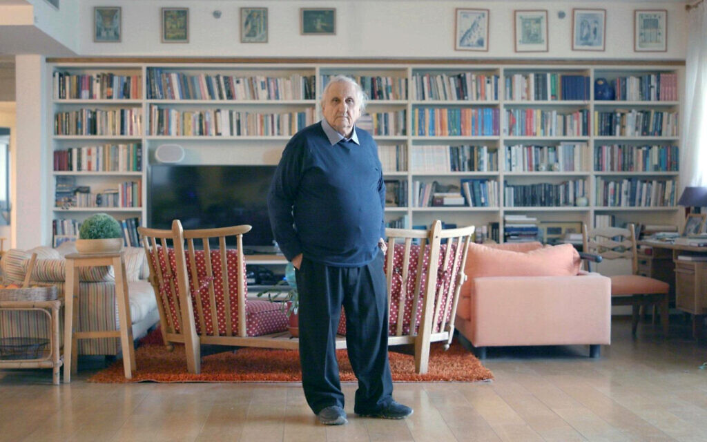 Israeli author A.B. Yehoshua in the documentary, 'The Last Chapter of A.B. Yehoshua.' (Courtesy/ New York Jewish Film Festival)