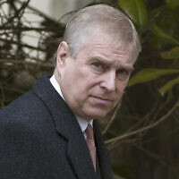 Britain's Prince Andrew is photographed on Aug. 11, 2021. (Neil Hall/PA via AP)