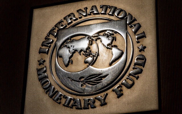File: The logo of the International Monetary Fund is visible on their building, Monday, April 5, 2021, in Washington. (AP Photo/Andrew Harnik)