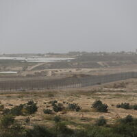 View of the barrier along the Israel-Gaza border on December 8, 2021 (Flash90)