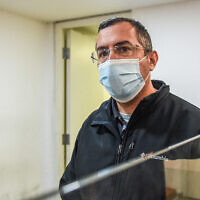 Dr. Guy Rofe at the Magistrate's Court in Haifa, January 4, 2022 (Alon Nadav/Flash90)